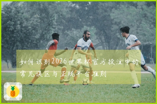 如何识别2026世界杯官方投注中的常见误区与正规平台准则