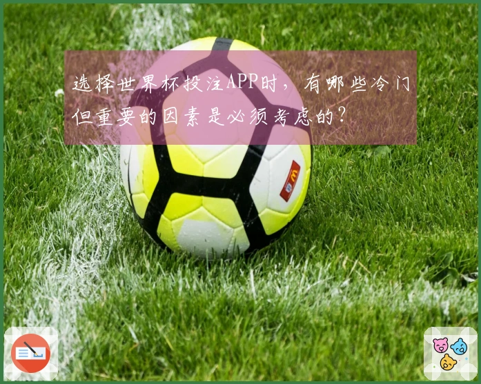 选择世界杯投注APP时，有哪些冷门但重要的因素是必须考虑的？