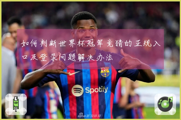 如何判断世界杯冠军竞猜的正规入口及登录问题解决办法