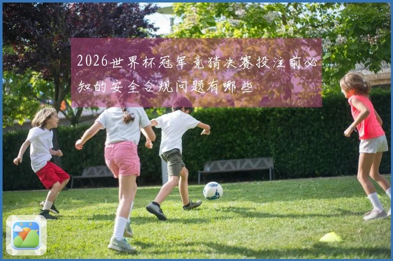 2026世界杯冠军竞猜决赛投注前必知的安全合规问题有哪些